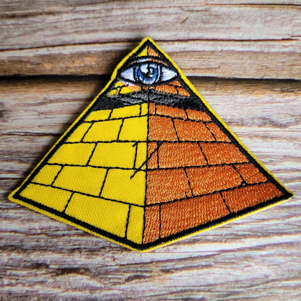 3/13$ Pyramid Occult All Seeing Eye Illuminati Conspiracy Theories Iron On Patch